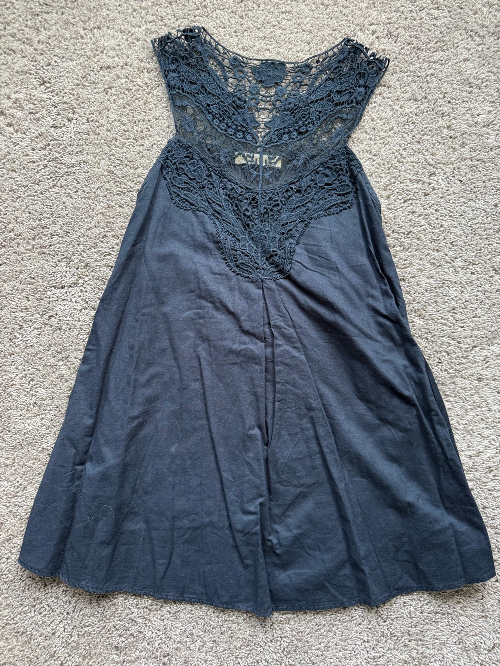 Magnolia South Navy Crochet Dress